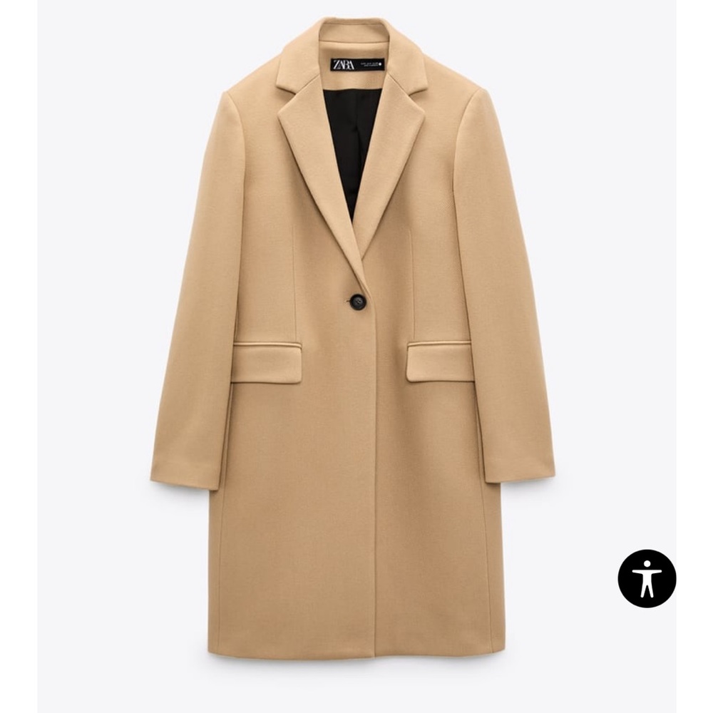 SOLD Zara Womens Winter Camel Coat